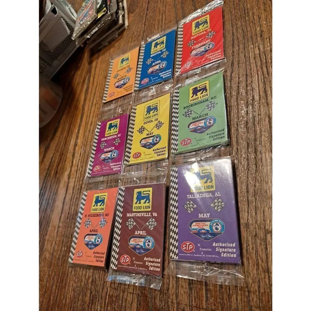 Lot 9 Sealed 1992 Richard Petty Fan Appreciation Tour NASCAR Trading Cards Food